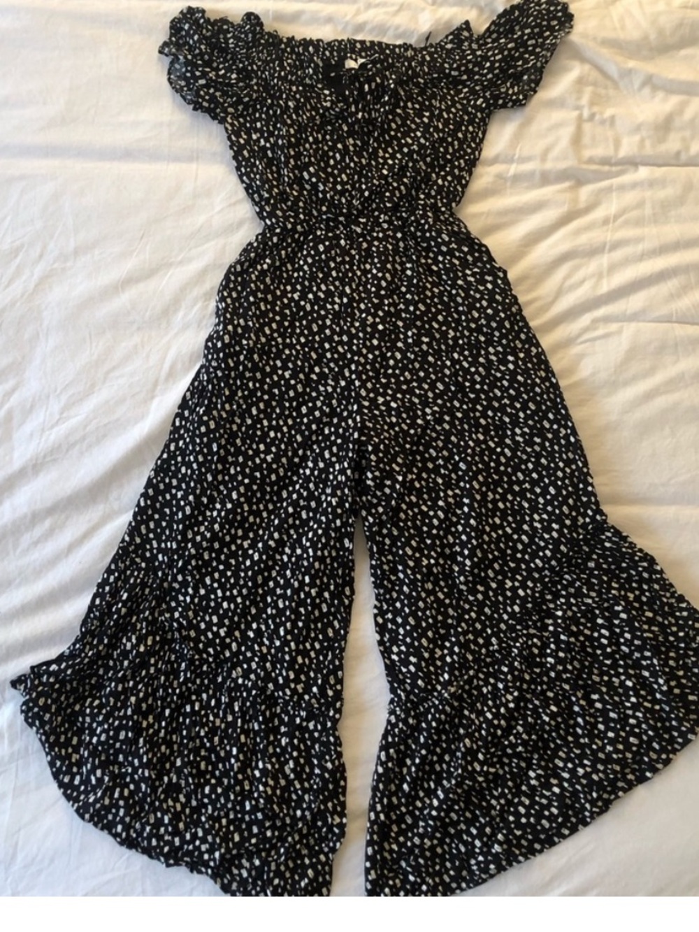Strapless Romper wide legged